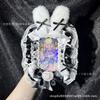 Finished card cover ins lace card cover cute rabbit ears original DIY handmade small card photo frame storage anti-lost pendant