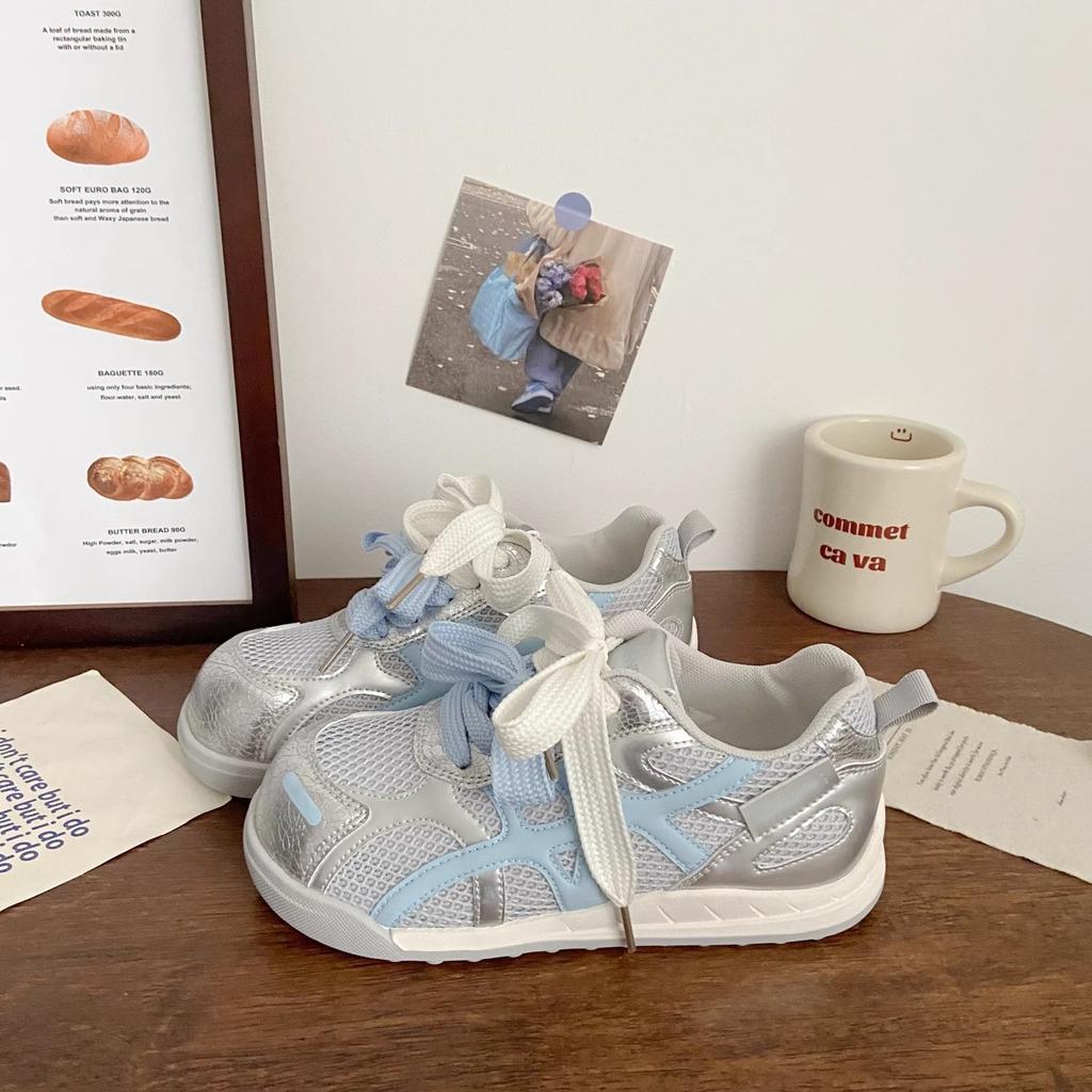 Thick-soled German training shoes women's 2025 new popular summer thin mesh breathable Forrest Gump casual sports dad shoes