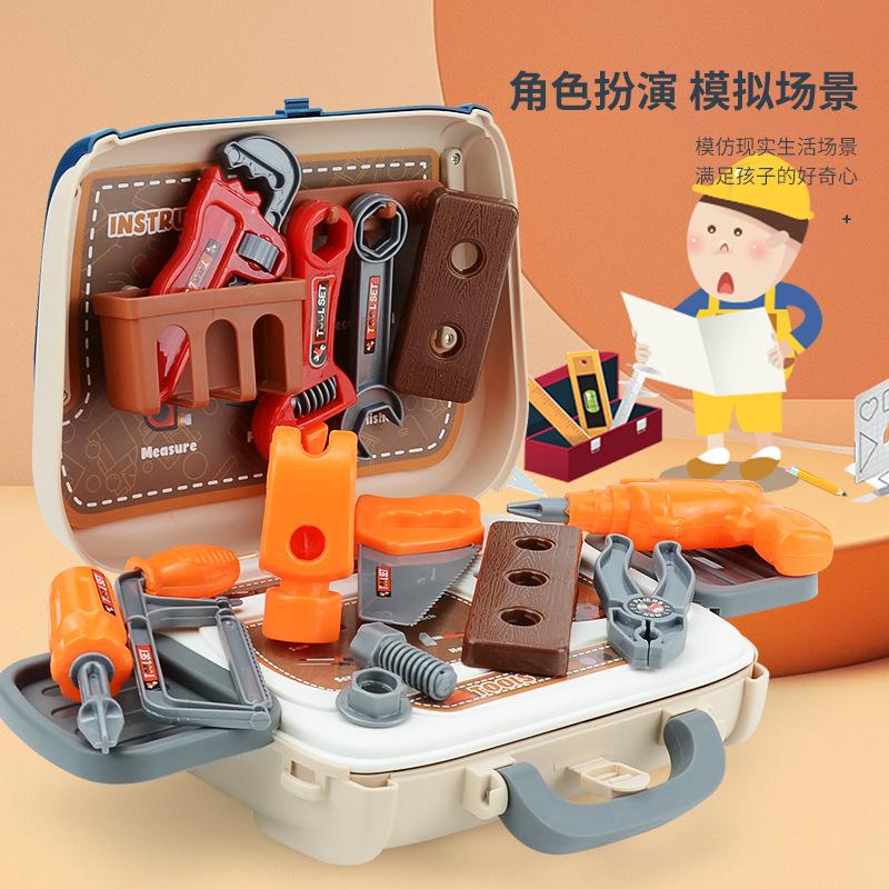 Girls Play House Simulation Food Kitchen Utensils, Baby Kitchen Toy Sets, Children'S Handbag Tools