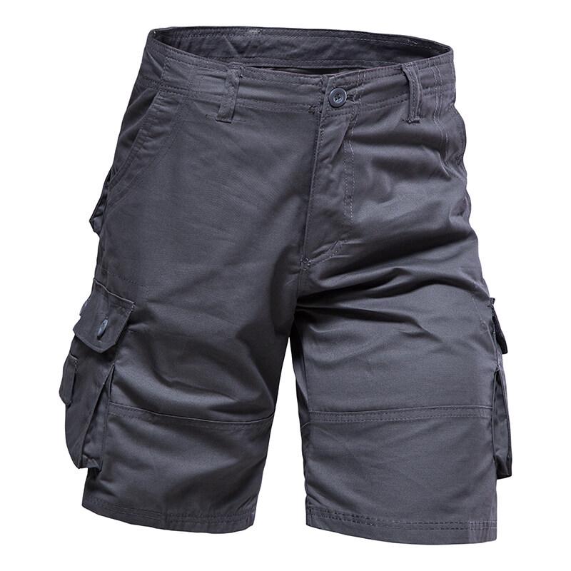 Men's Summer Multi-Pocket Cargo Bermuda Shorts - Casual, Lightweight Mid-Length