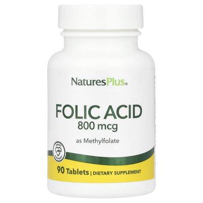 Folic Acid (Methyl Folate), 800Mcg, 90 Tablets