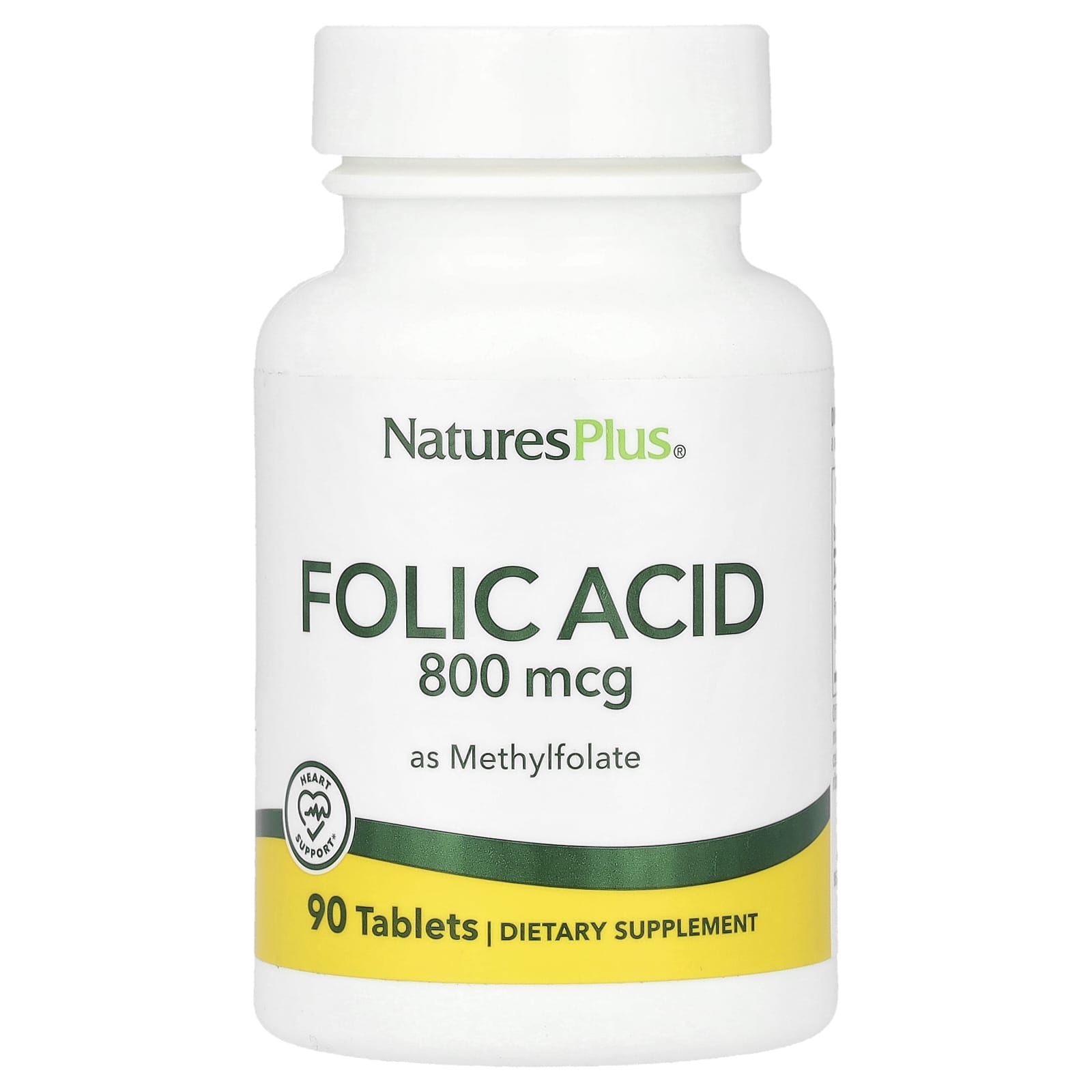 

Folic Acid (Methyl Folate), 800Mcg, 90 Tablets