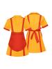 2 Broke Girls Retro Waitress Costume for Parties and Performances