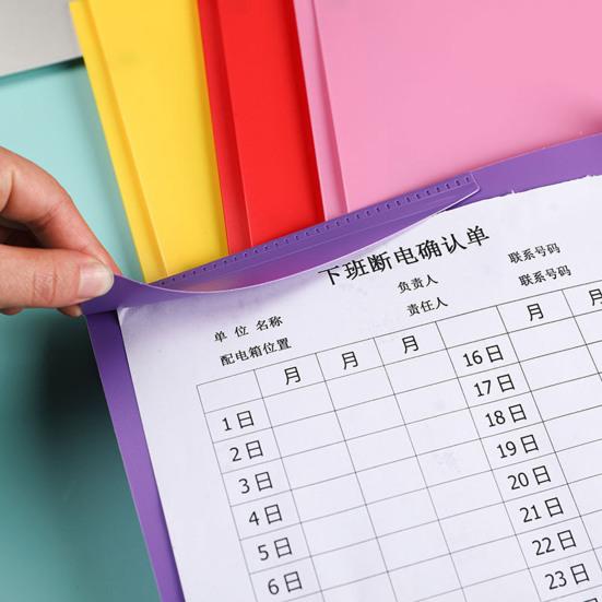 1/6 Adet Çatallı Dosya Klasörü Çift Cepli Tasarım Plastik Klasörler Kartvizitlik Mektup Boyutunda Düzenleyici