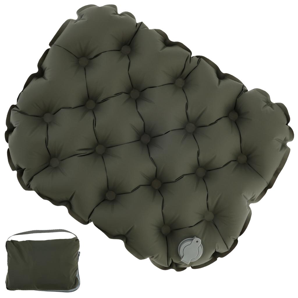 Coussin de Siège Gonflable Portable Léger Voyage Coussin d'Air Assis Camping Extérieur Coussin de Sommeil pour Randonnée Bureau Avion Voiture