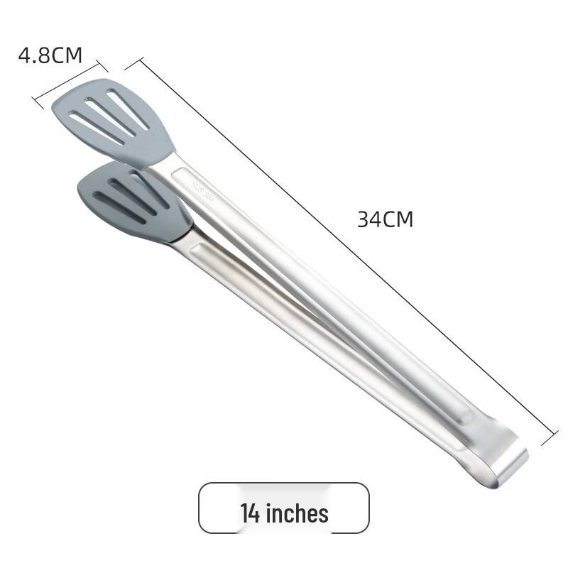 Stainless Steel Anti-Scald BBQ Food Tongs