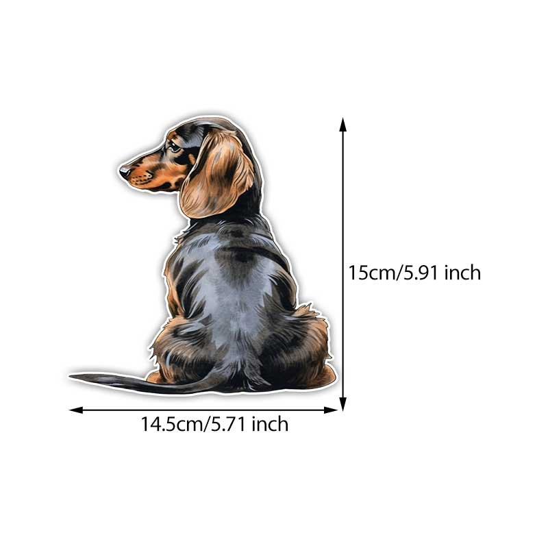 Cute Dog Car Stickers Waterproof Vinyl Decals Auto Body Window Bumper Decor Motorcycle Helmet Stickers Y02