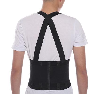 Ceinture Amincissante à Double Sangle Réglable Pressurisation Sportive Support Lombaire Corset de Soutien Dorsal