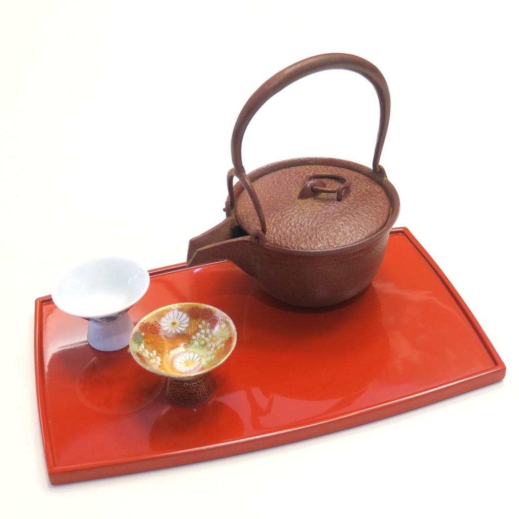 Takaoka Kobbervare Kita Shobei Kancha Tekanne, Rund, Rød, Kapasitet: Ca. 200ml, Takaoka Jerntekjele, Laget i Japan, Produktnummer 22092