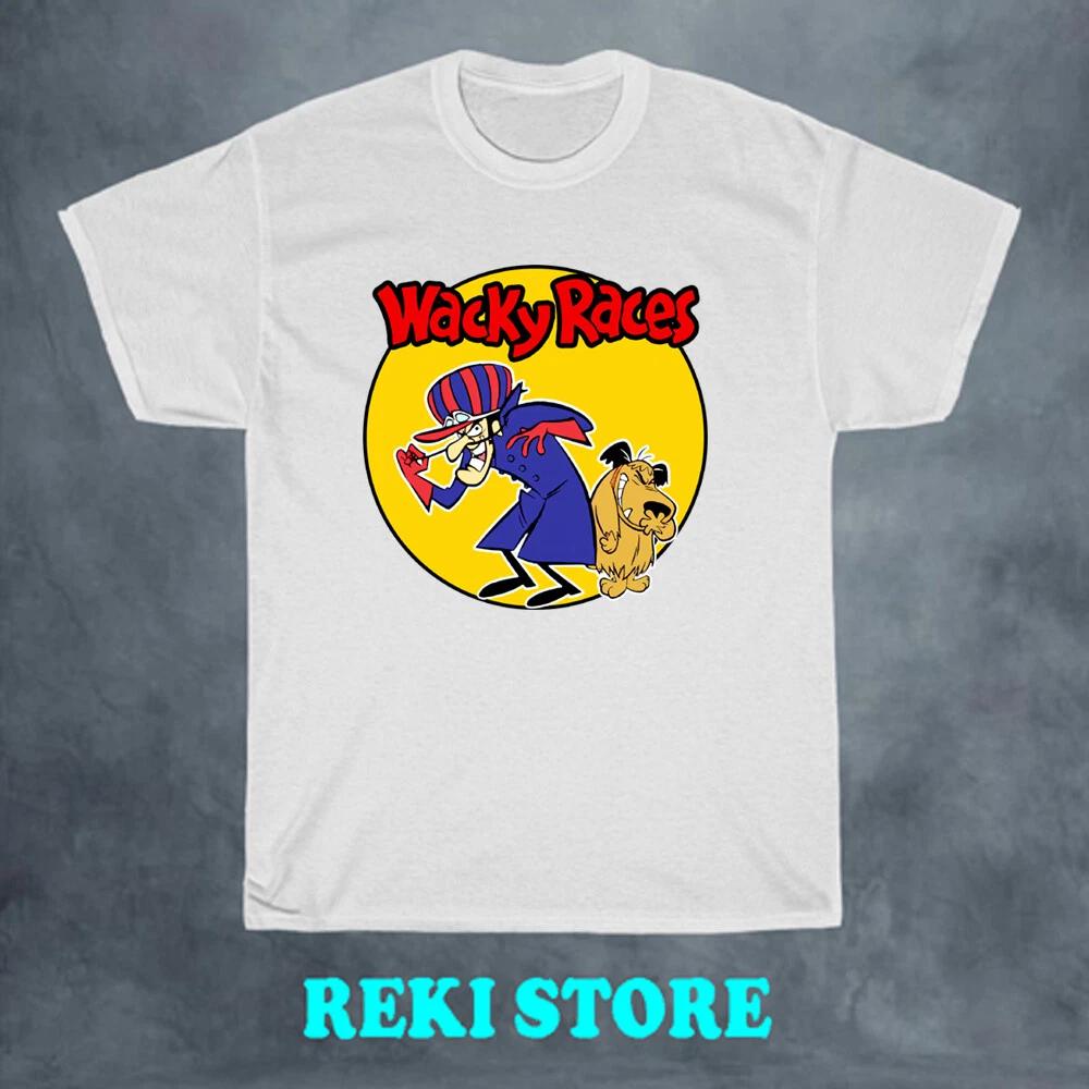 

Wacky Races Cartoon Men s White Size S-5XL S