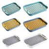 Multi-Purpose Drainage Tray Double-Layer Plastic Drying Rack Rinseable Garbage Tray