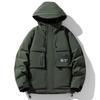 Men's Winter White Duck Down Jacket, Down Loose and Versatile Jacket for Men