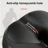 Hollow Breathable Bicycle Saddle Men Women MTB Road BikeSaddle Shock Absorbing Comfortable Big Butt Bike Seat Safety Warning