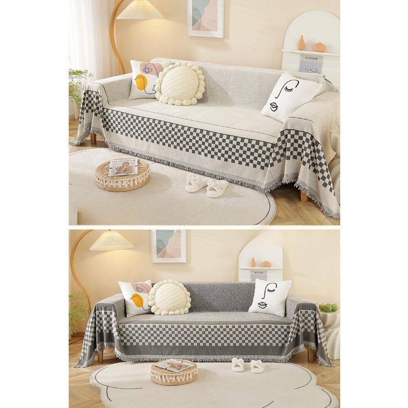 Sofa Cover Cloth, Full Cover Blanket, Backrest Cover Cloth, Anti Slip Sofa Cushion, Universal Cover, Anti Cat Scratch, All Season Universal