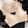 Lace Beautiful Back Underwear Women's Chest Big and Small Bra New Popular Summer Thin Sexy Bra Triangle Cup