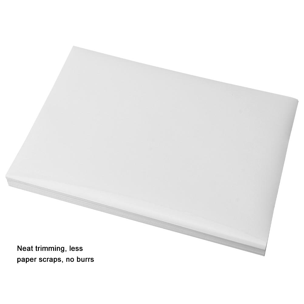 100 Sheets A4 Size Sticker Paper Printable Adhesive Sticker Paper with High Viscosity