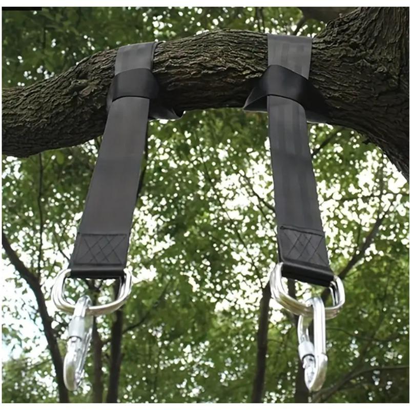 2 PCS Tree Swing Hanging Kit 5ft Swing Straps Holds 2200 Lbs with 2 Safer Lock Snaps Perfect for Swing Seat, Plank, Hammock