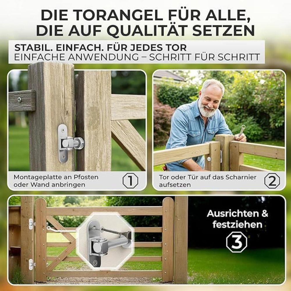 2pcs 1100lbs Load Capacity J Bolt Gate Hinge Rust Resistant Ball Bearing Heavy Duty Hinge Reinforced Structure