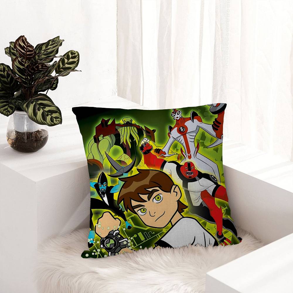 American Science Animation B-Ben 10 Cushion Cover Inches Farmhouse Decor Home Throw Pillow Covers For Couch Decorations