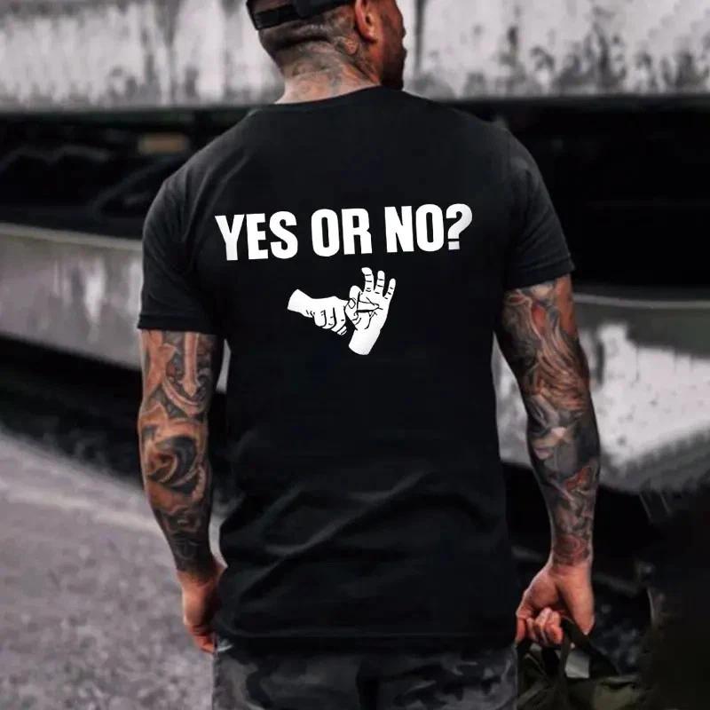 YES OR NO Unholy Hands Tshirt XXXXL