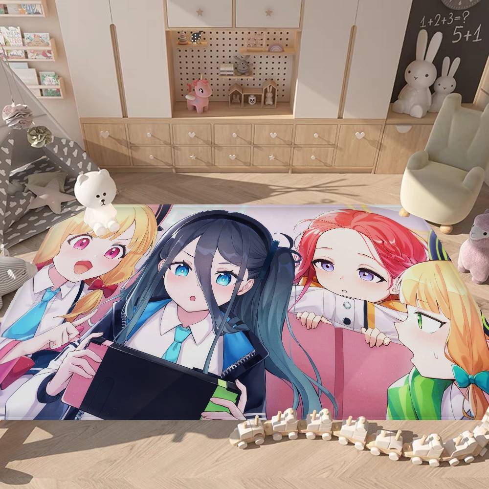 Fashion Game Blue Archive Floor Mat INS Style Soft Bedroom Floor House Laundry Room Mat Anti-skid Household Carpets