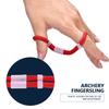 Adjustable Fingersling Archery Finger Sling for Recurve Bow Hunting Shooting Accessory Red L