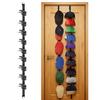 Over-the-Door Hat Hanger Adjustable Baseball Cap Organizer Two-Way Hanging Hat Holder for Entrance Bedroom