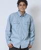 LL Bean Men's Sunwash Canvas Shirt, Long Sleeve, Japan Fit, Size L, Juniper Green, 1000031831