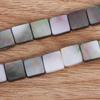 39 cm/pramínek čtvercové přírodní černé diskové korálky pro vlastní výrobu šperků