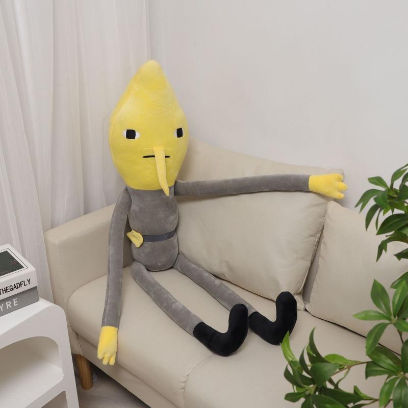 Warner Bros. Adventure Time Lemongrab Anime Merchandise Cartoon Cute Doll Pillow Creative Personalized Quirky Plush Toy Gift