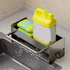 Self-draining Sink Drain Rack Carbon Steel Sink Stand Multifunctional Sink Sponge Holder  Bathroom