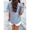 Women Elegant Summer Style Printed Short Sleeved T-shirt