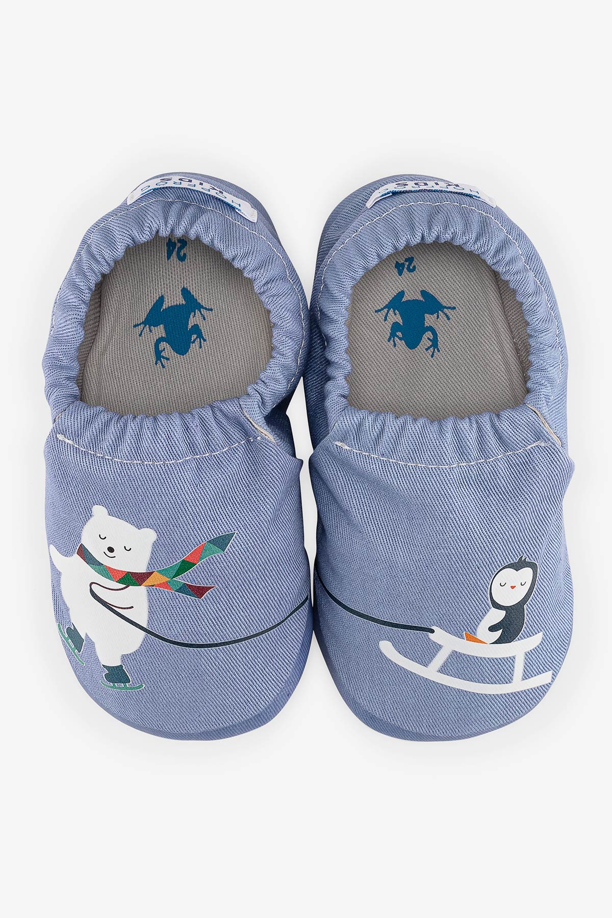

Buddy-Buddy Hyper Denim Blue Barefoot Smart Booties 19 джинсовий синього кольору