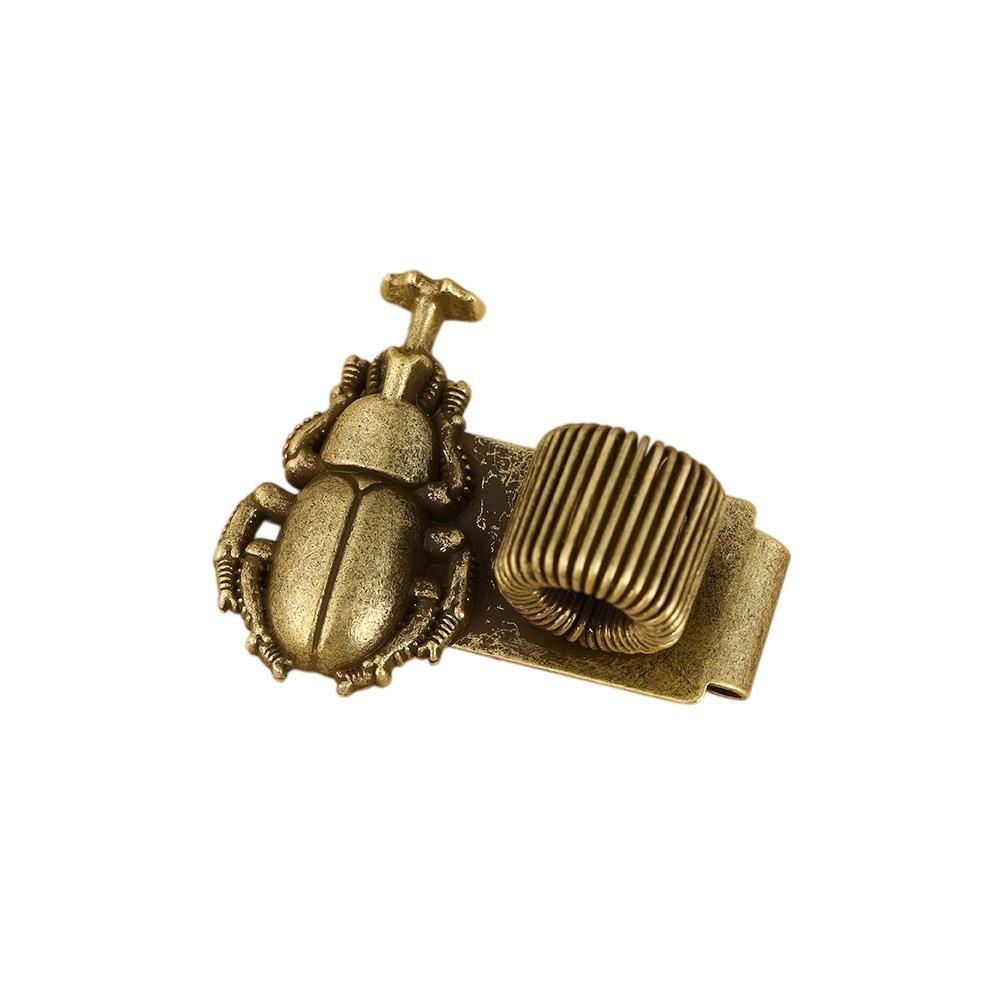 Creative Butterfly Rhinoceros Beetle Pen Clip Vintage Notebook Pen Holder Notebook Accessory