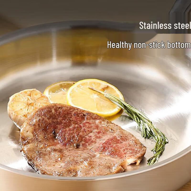 Mr. Jane 316 Stainless Steel Non-Coated Frying Pan