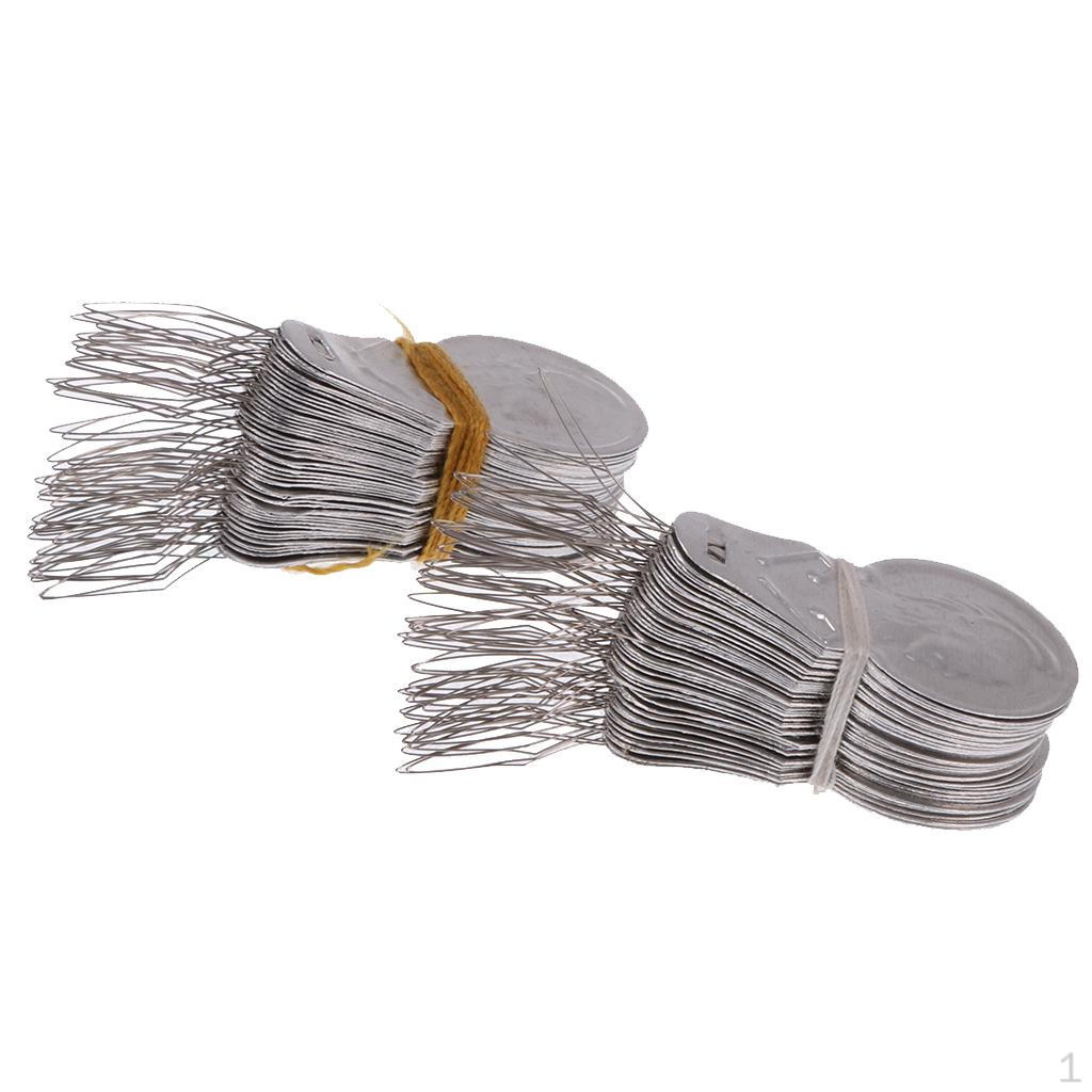 Pack of 100 Wire Loop DIY Aluminium Needle Threader for Hand Machine Stitch Insertion Sewing Craft