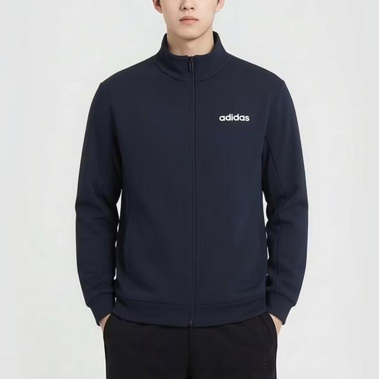 Adidas Jackets Unisex Black Stand Collar Moderate Other JL9536