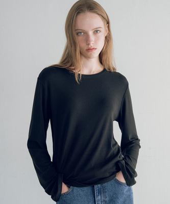 Banwonateullie A3552 Essential Boat Neck T-Shirt_Black