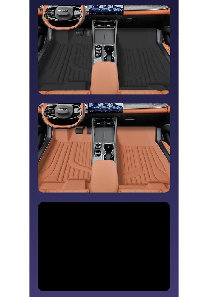 Eco-friendly Dustproof Car Floor Mats for Chery Tiggo 8 - Double-Layer Leather Interior Accessories