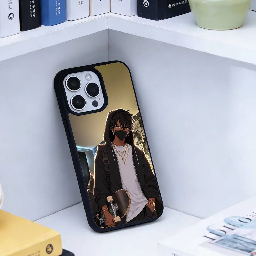 Dark Aesthetic Chill Guy Phone Case For iPhone 14,16,15,13,17,12,Plus,Pro,Max Magnetic For Magsafe Frosted Cover