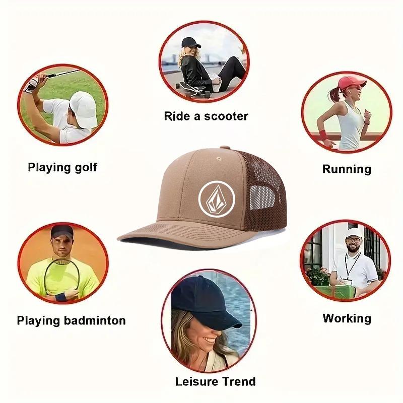 2Pcs Men Women Embroidery Flat Brim Sun Hat Eagle Pendant Necklace Set Fashion Leisure Sports Baseball Cap Couple Hip Hop Cap