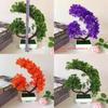 Plastic Fake Flower Bonsai With Chrysanthemum For Living Room Decor
