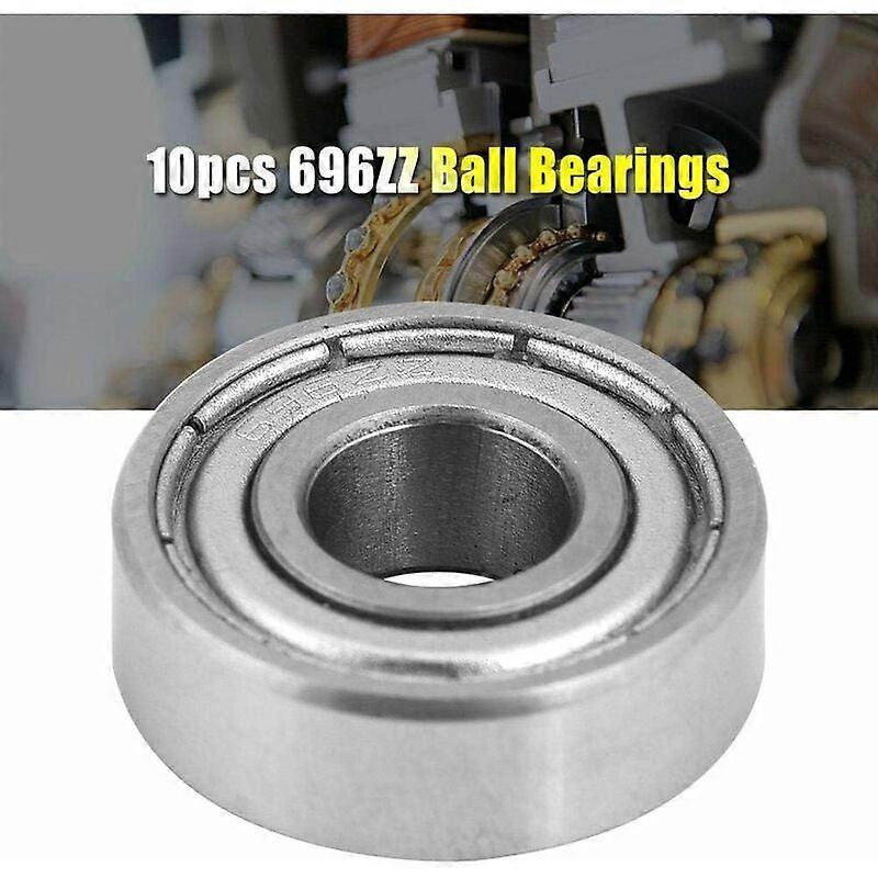 SL.GT 10pcs 696ZZ Double Shielded Steel Double Shielded Ball Bearings 6*15*5mm