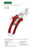Stainless Steel Pruning Shears for Flower, Branch, and Fruit Tree Grafting