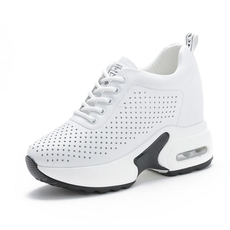 Trendy women's shoes new flat bottom inner height increase casual sports shoes women's single shoes sandals