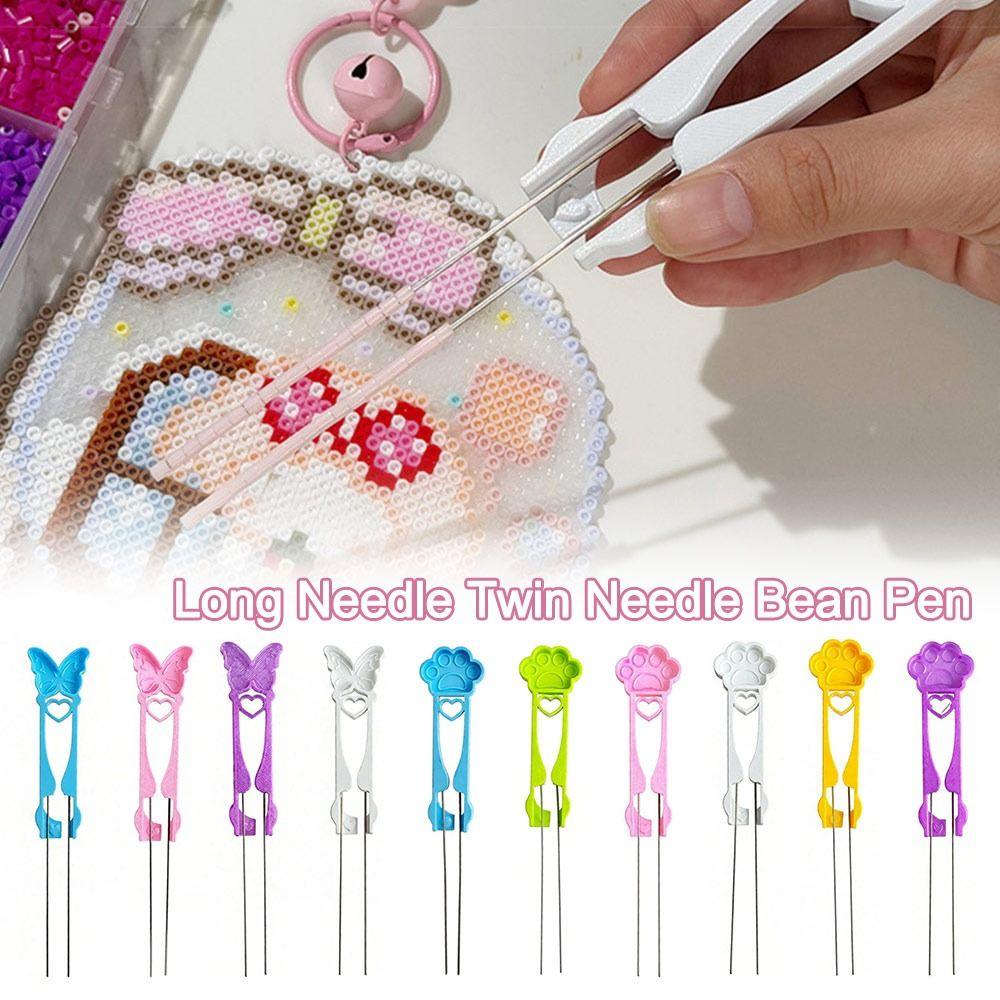 New Cat's Paw Collage Beans Pen Butterfly Point Grip Collage Beans Clip DIY Handheld Collage Bead Tool