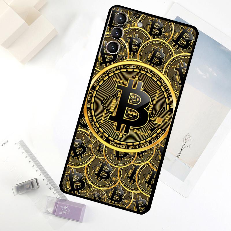 Bitcoin Coins Funny Phone Case For Samsung Galaxy S25 S24 S23 S22 S21 S20 S26 Ultra S10 Plus S23 FE S25 FE Cover