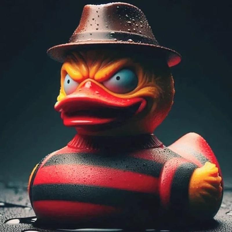 Klassische Horrorfilmfigur Ente Halloween Horrorfilm Ente Büro Schreibtisch Auto Armaturenbrett Dekoration Halloween Sammlerstück