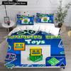3D Geometry Dash Bedding Set Comforter Quilt Bed Cover Duvet Cover Pillow Case 3 Pieces Set Bedroom Decoration Home Textiles 032