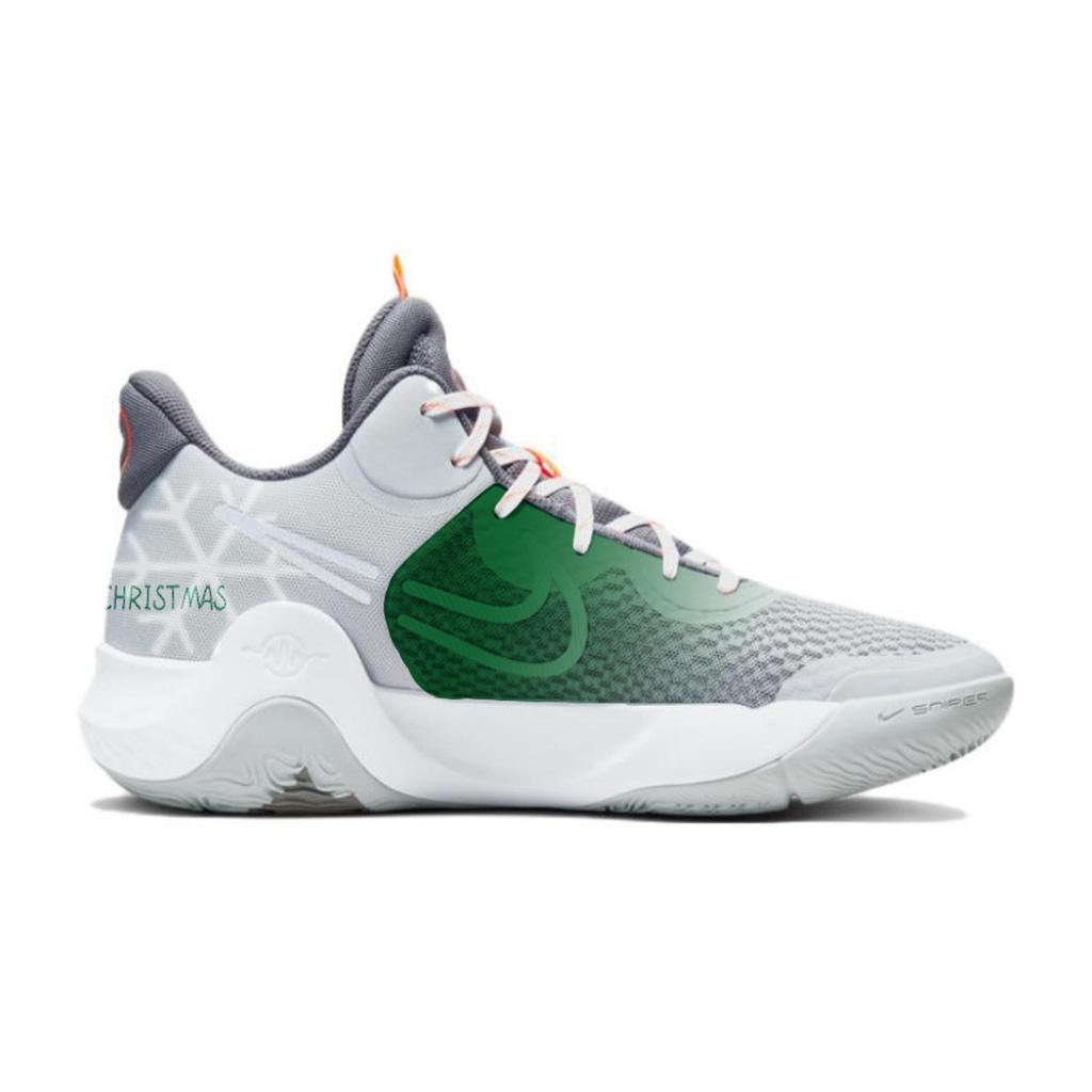 Nike KD Trey 5 IX Winter Wish Trendy Cushioning Slip Resistant Mid top Basketball Shoes Unisex Jasper CW3402-011(Team409-)